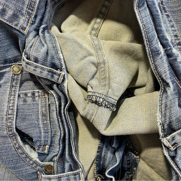 Baby Phat Vintage Y2K Retro Embroidered Pocket &Button Distressed Cotton Jean 13 - Picture 10 of 14